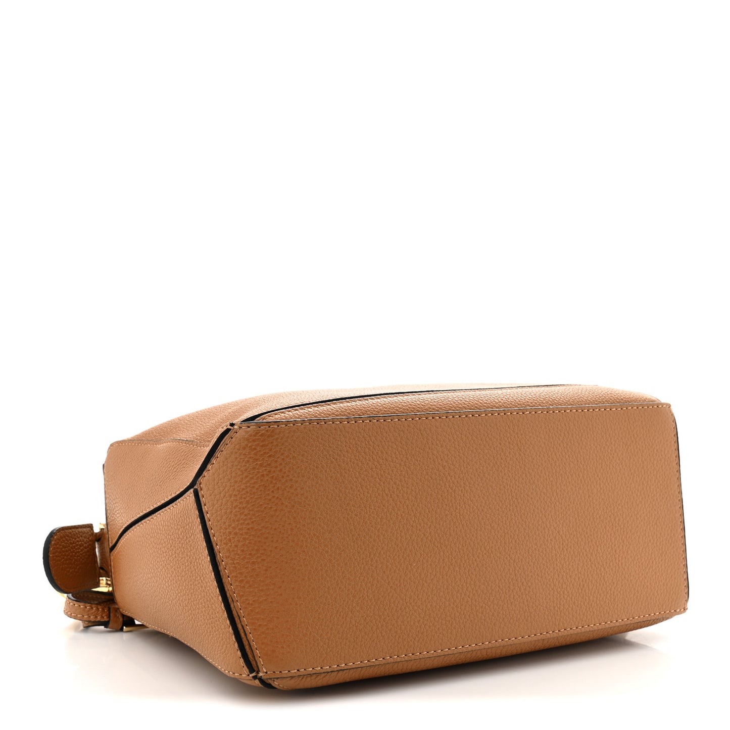 Grained Calfskin Small Puzzle Bag Tan