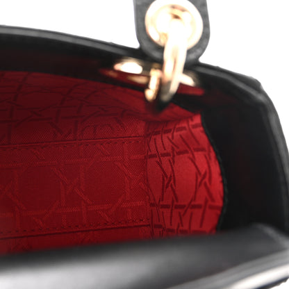 Christian Dior Lambskin Cannage Mini Lady Dior Black 5 of 9