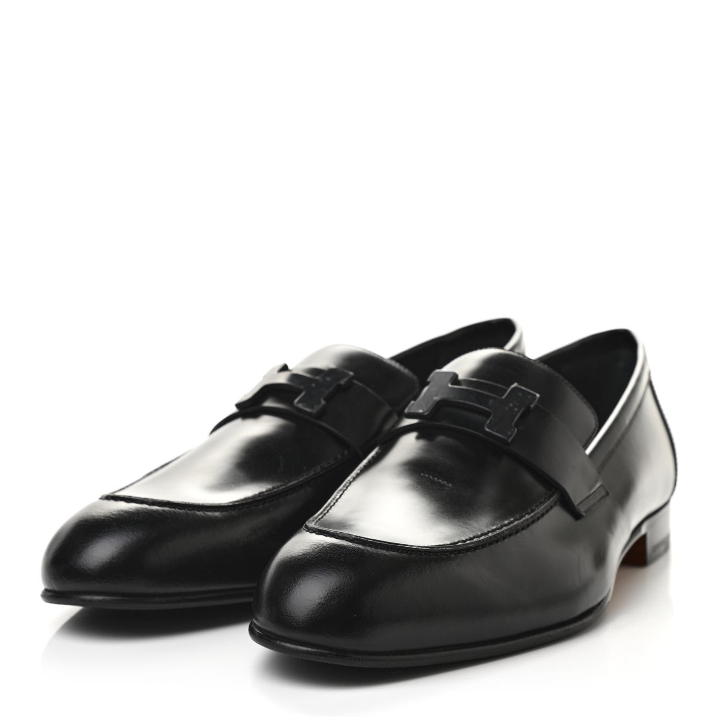 Goatskin Mens Paris Loafers 42.5 Black