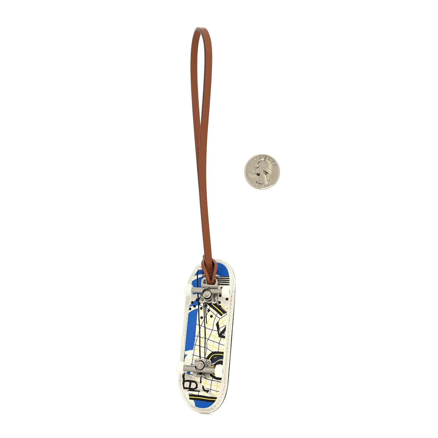Hermes Swift Chevre Fingerskate Bag Charm Black Multicolor Gold 2 of 5