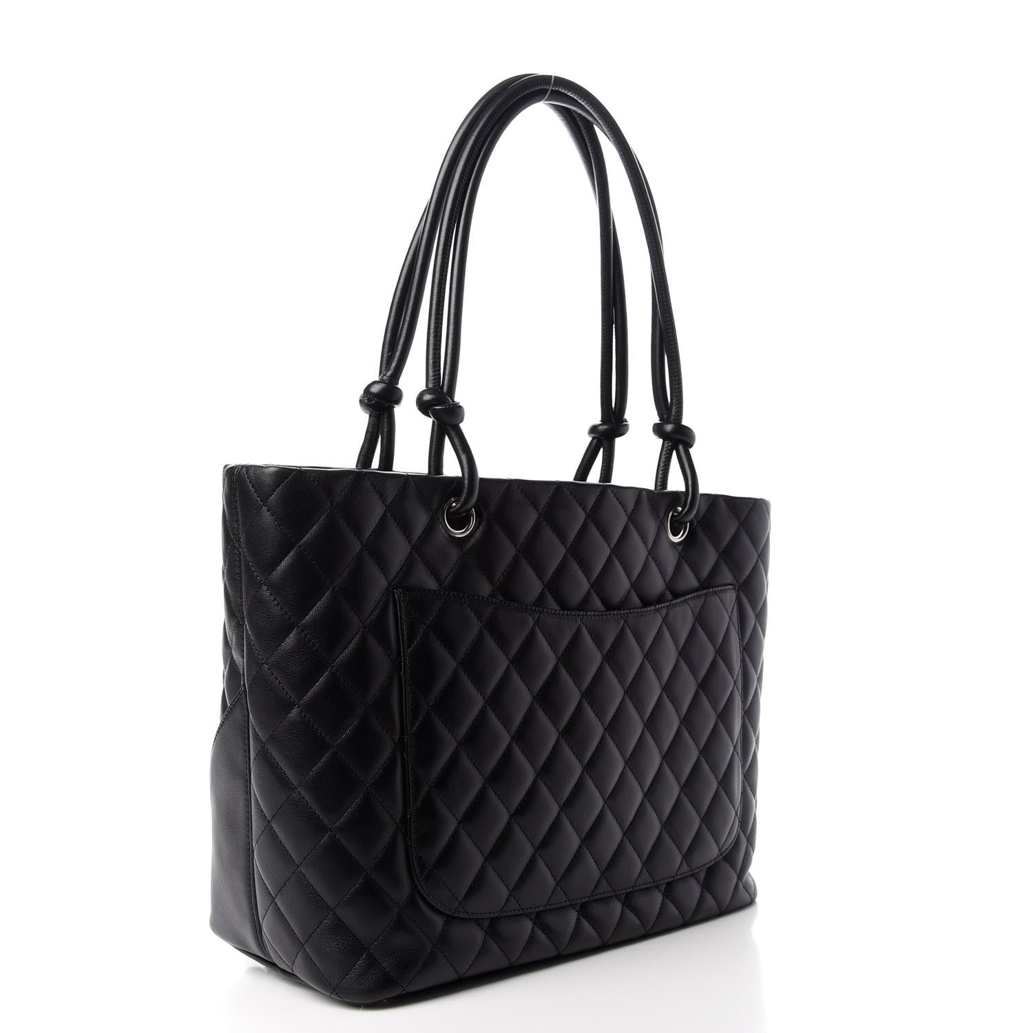 Chanel Calfskin Quilted Large Cambon Tote Black 3 of 9