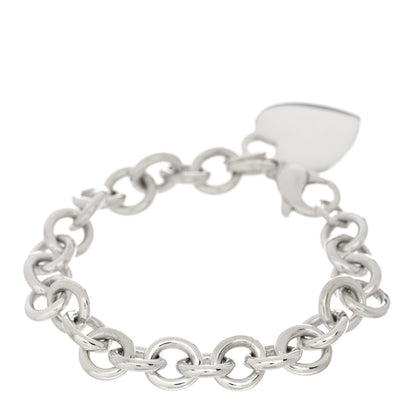 Tiffany Sterling Silver Heart Tag Charm Bracelet 2 of 3