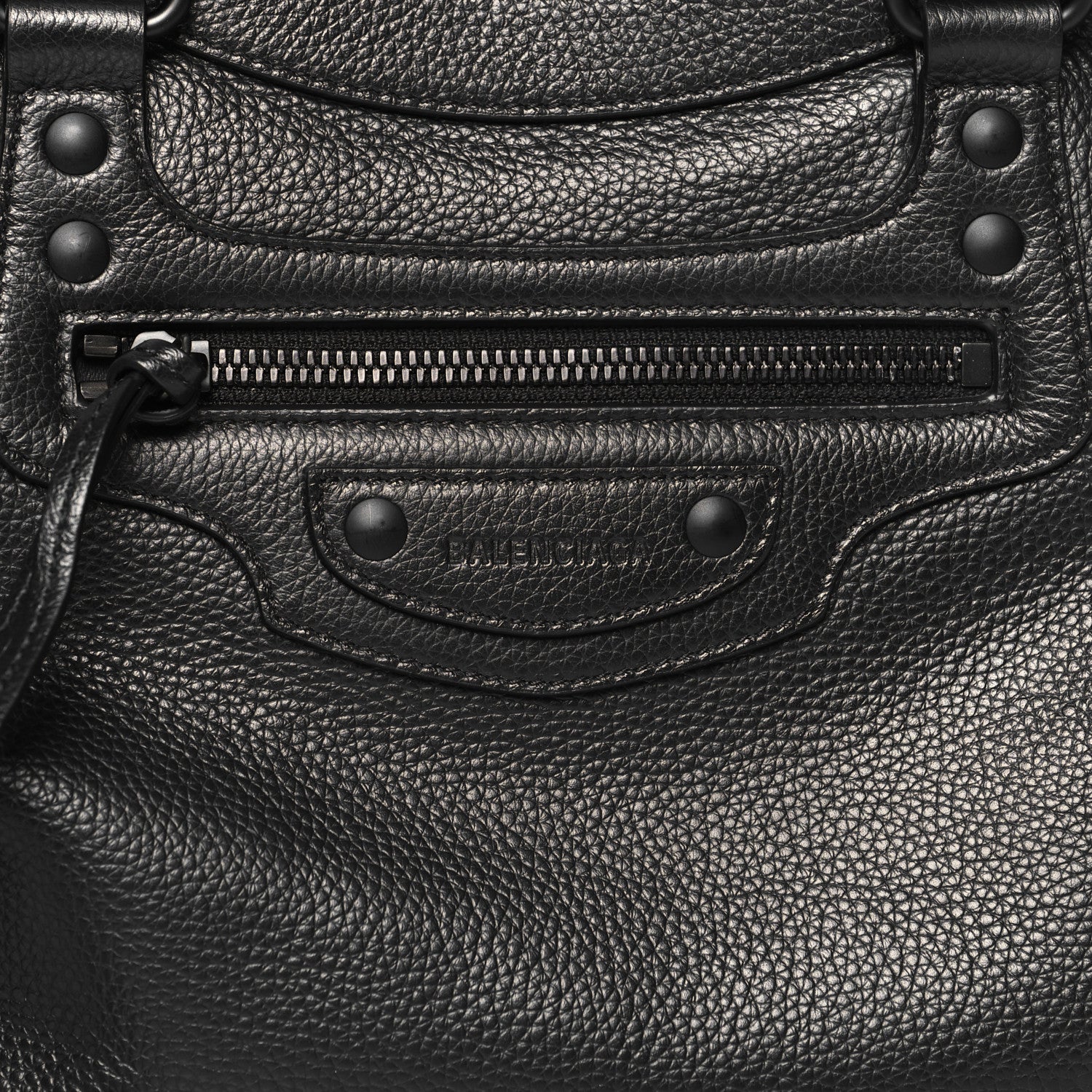 Balenciaga Grained Calfskin Black Hardware Neo Classic City Black 8 of 10