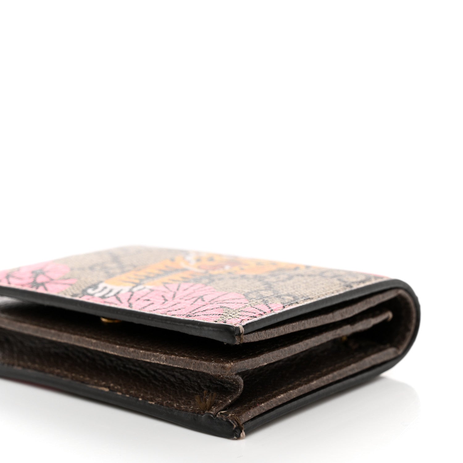 Gucci GG Supreme Monogram Bengal Card Case Beige Pink 8 of 10