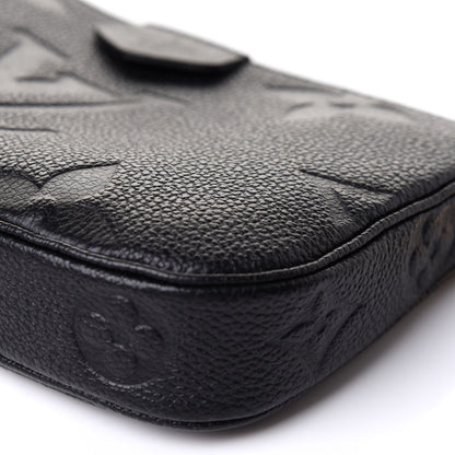 Louis Vuitton Empreinte Monogram Giant Multi Pochette Accessories Small Pochette Black 9 of 10