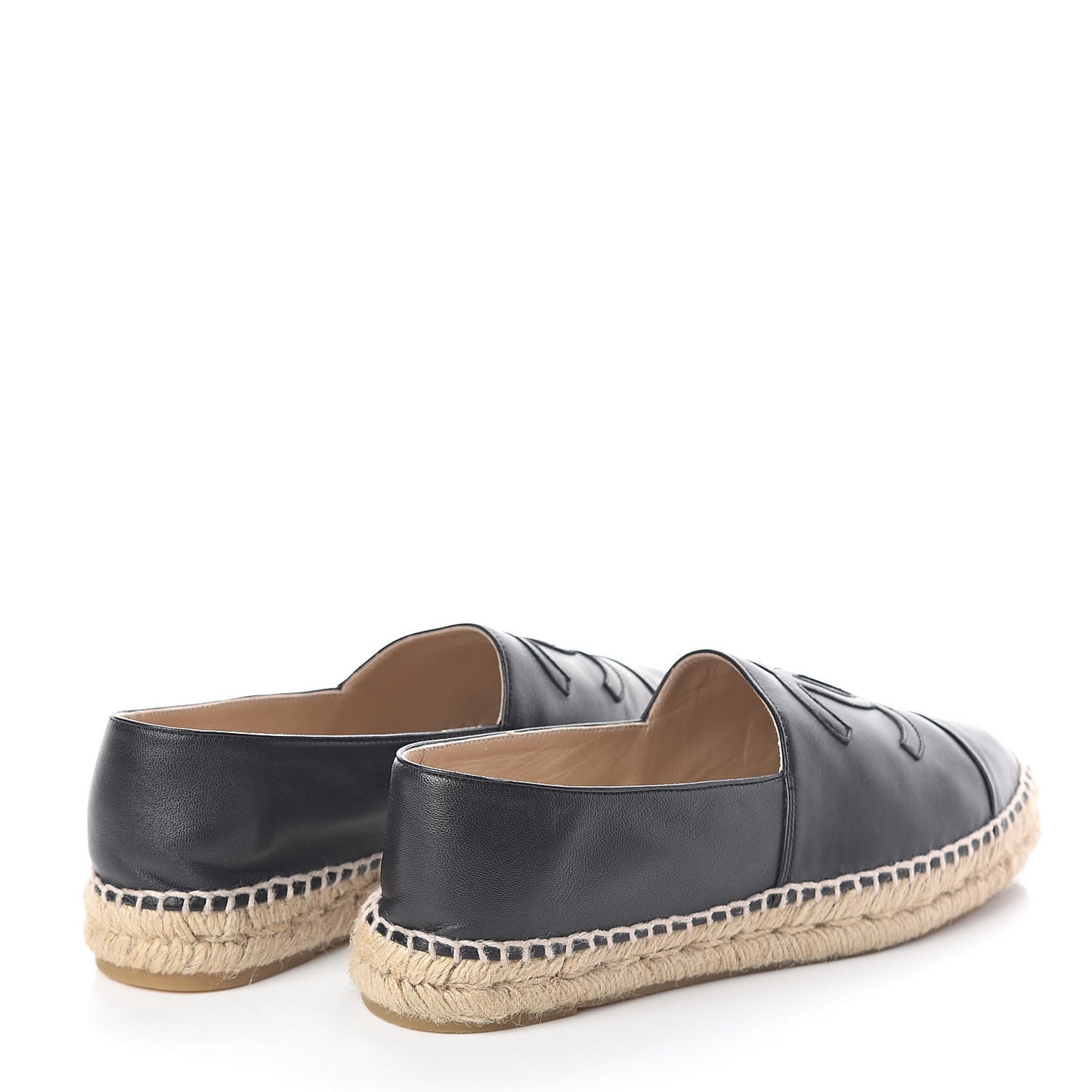Lambskin CC Espadrilles 39 Black
