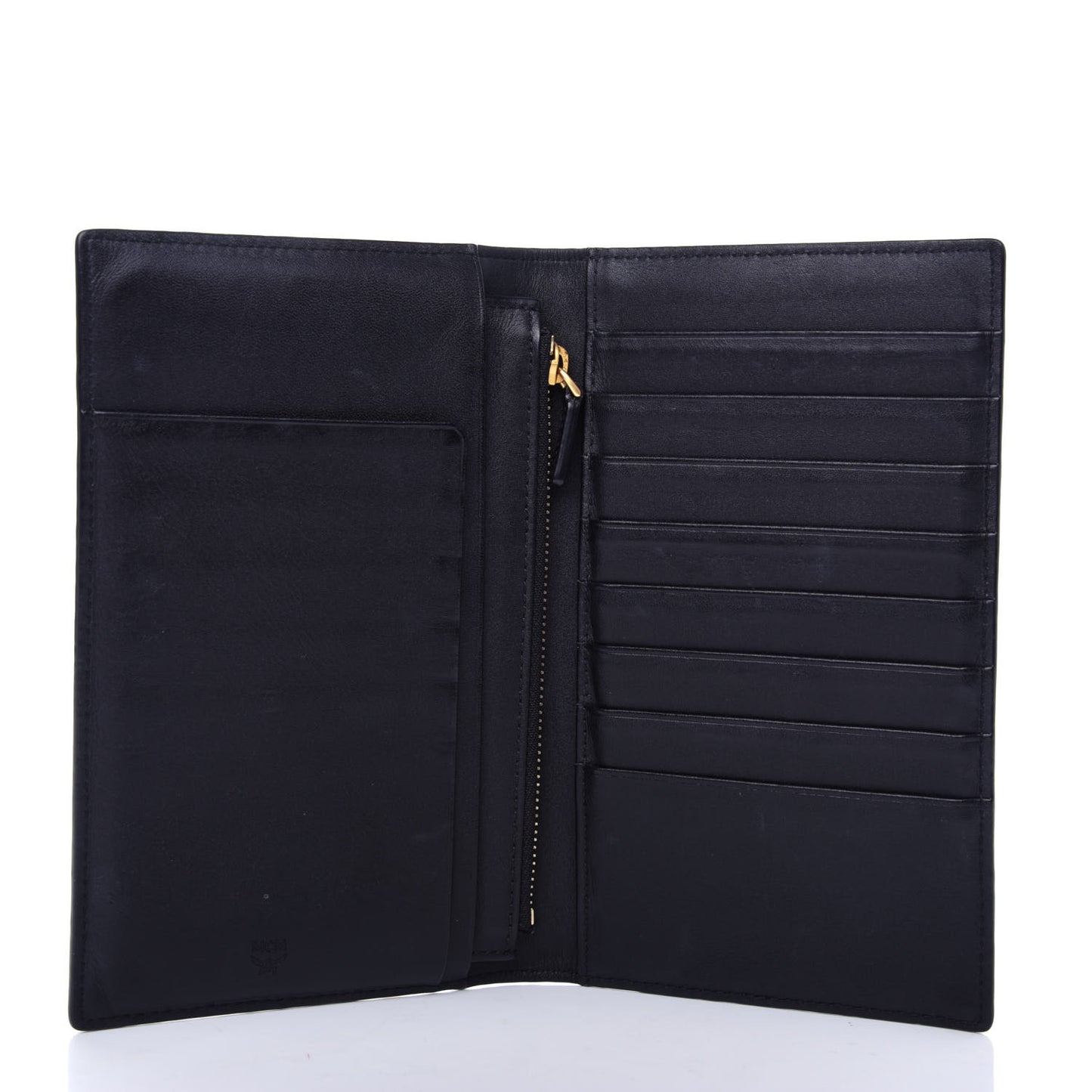Visetos Flight Print Traveler Passport Holder Cognac