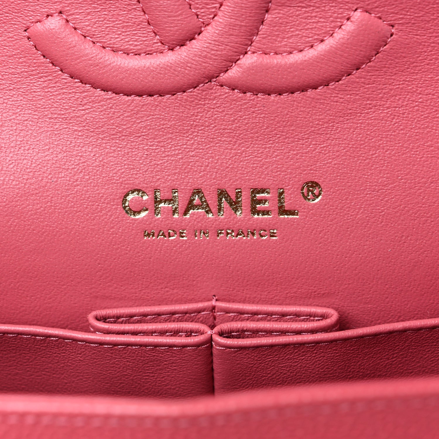 Chanel Metallic Caviar Quilted Medium Double Flap Pink 6 of 10