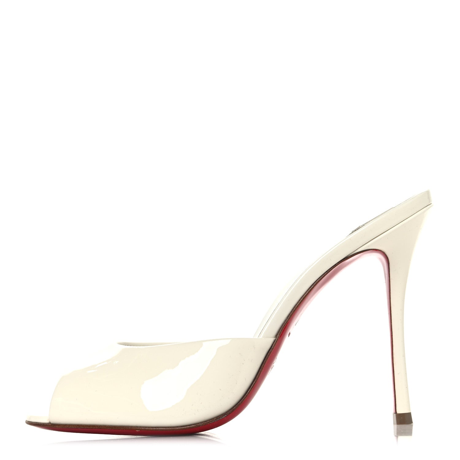 Christian Louboutin Patent Me Dolly 100 Sandals 37 White 1 of 8