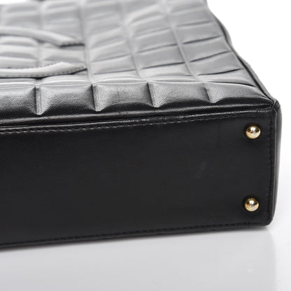 Chanel Lambskin Quilted Chocolate Bar Tote Black 10 of 12