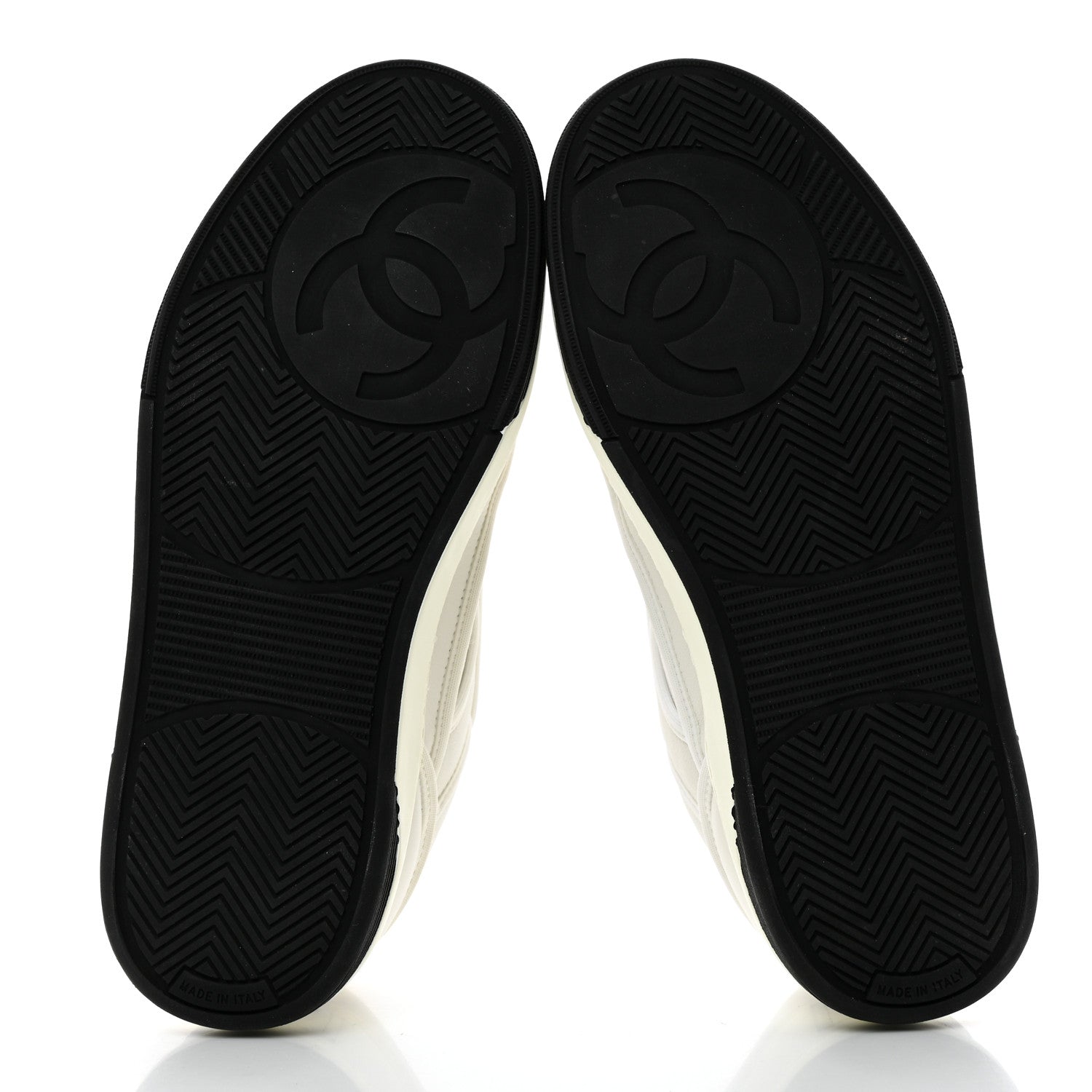 Chanel Fabric Womens Logo Sneakers 36.5 White 5 of 9