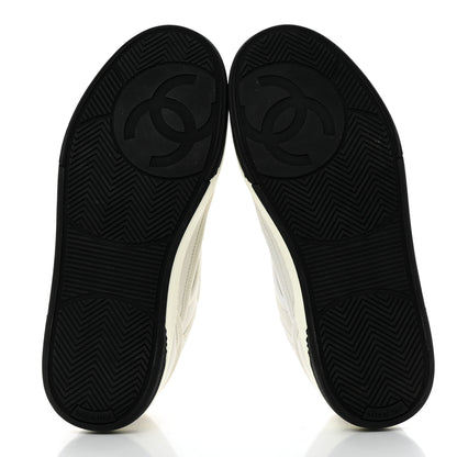 Chanel Fabric Womens Logo Sneakers 36.5 White 5 of 9