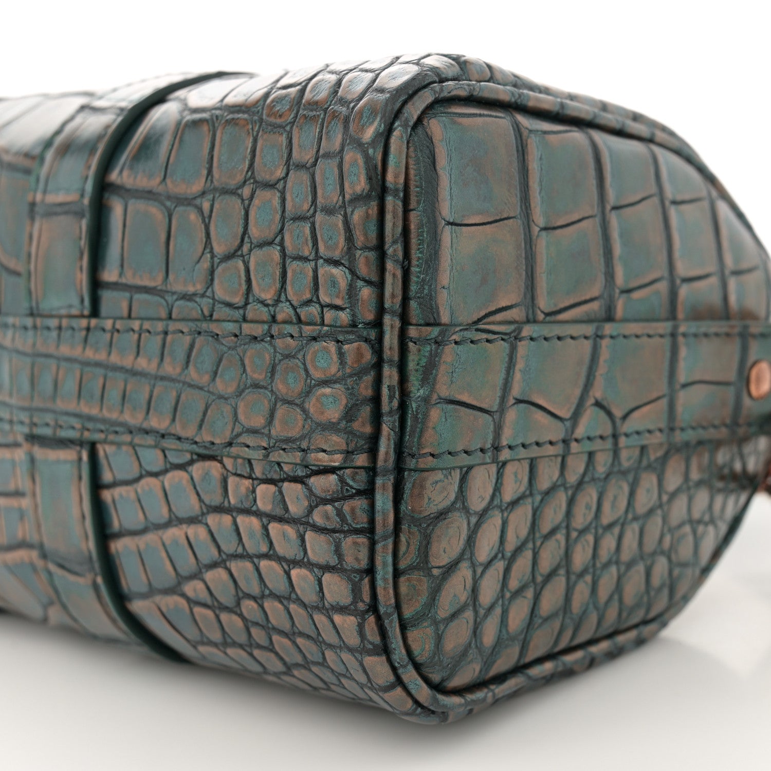 Louis Vuitton Alligator Keepall Bandouliere 25 Metallic Copper 9 of 9