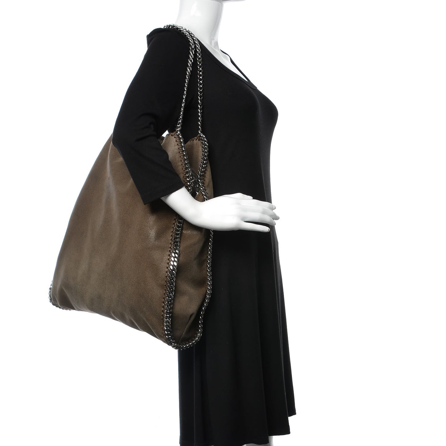 Shaggy Deer Big Falabella Tote Brown
