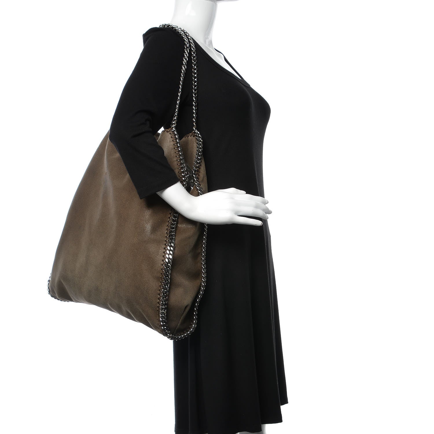 Stella McCartney Shaggy Deer Big Falabella Tote Brown 2 of 12