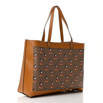 Gucci X DISNEY Mini Vintage GG Supreme Monogram Mickey Mouse Large Shopping Tote Beige Vintage Sun Oil 4 of 11