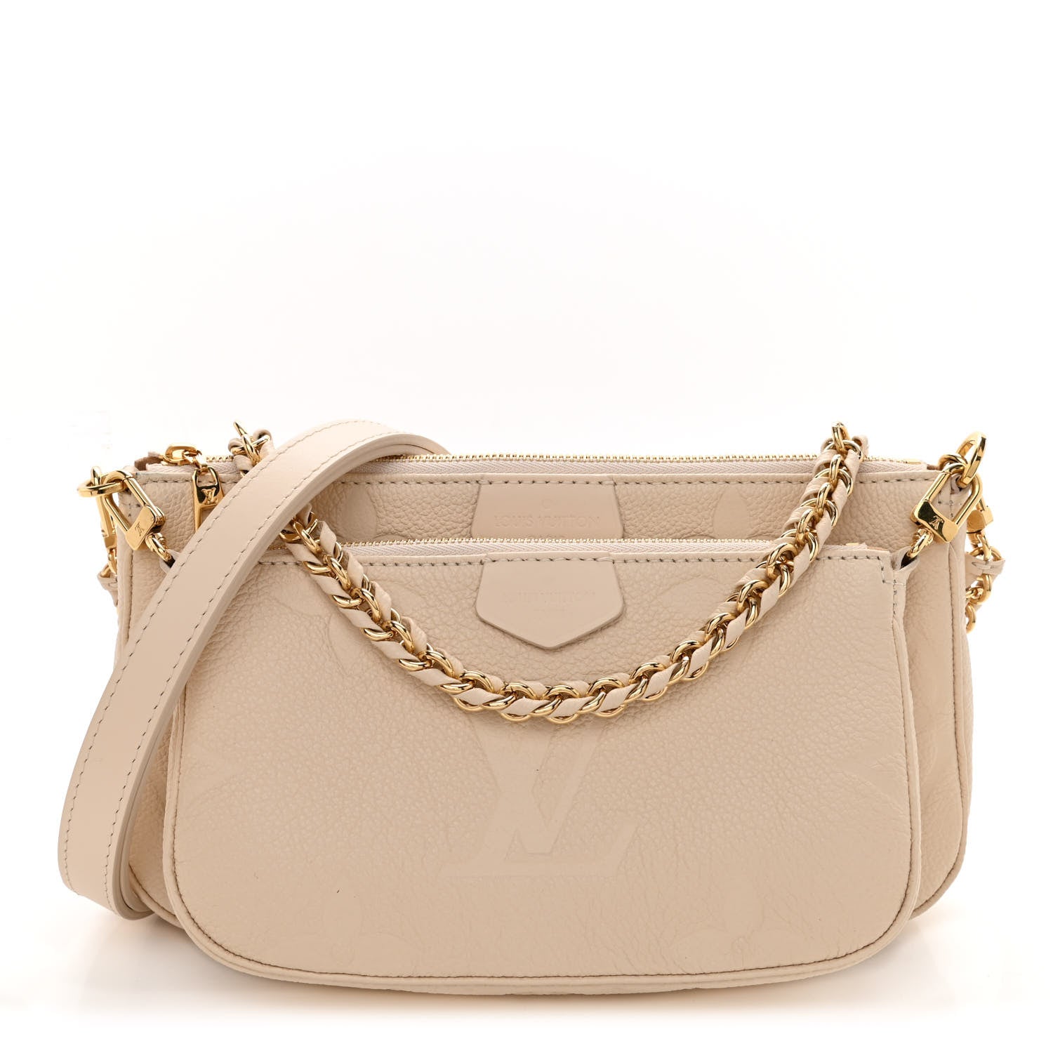Louis Vuitton Empreinte Monogram Giant Multi Pochette Accessories Cream 1 of 11