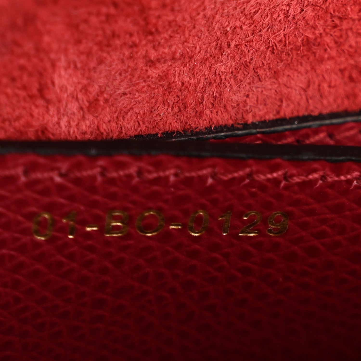 Christian Dior Grained Calfskin Saddle Bag Red 7 of 14