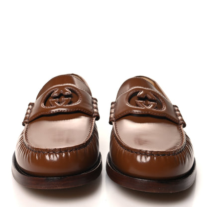 Gucci Calfskin Mens Interlocking G Millennial Ribot Loafers 8 Cuir 2 of 9