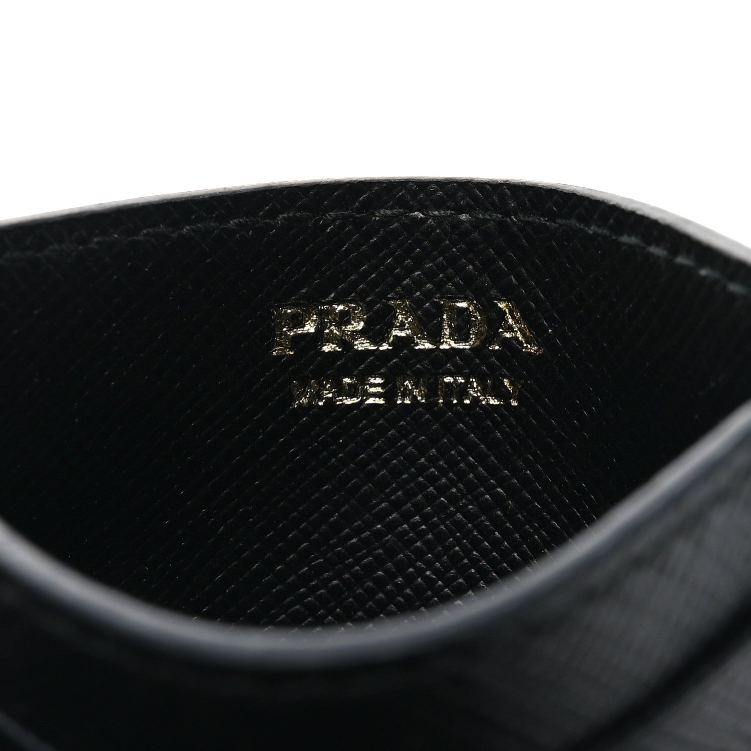 Prada Saffiano Metal Card Holder Black 6 of 6