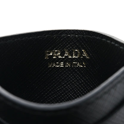 Prada Saffiano Metal Card Holder Black 6 of 6