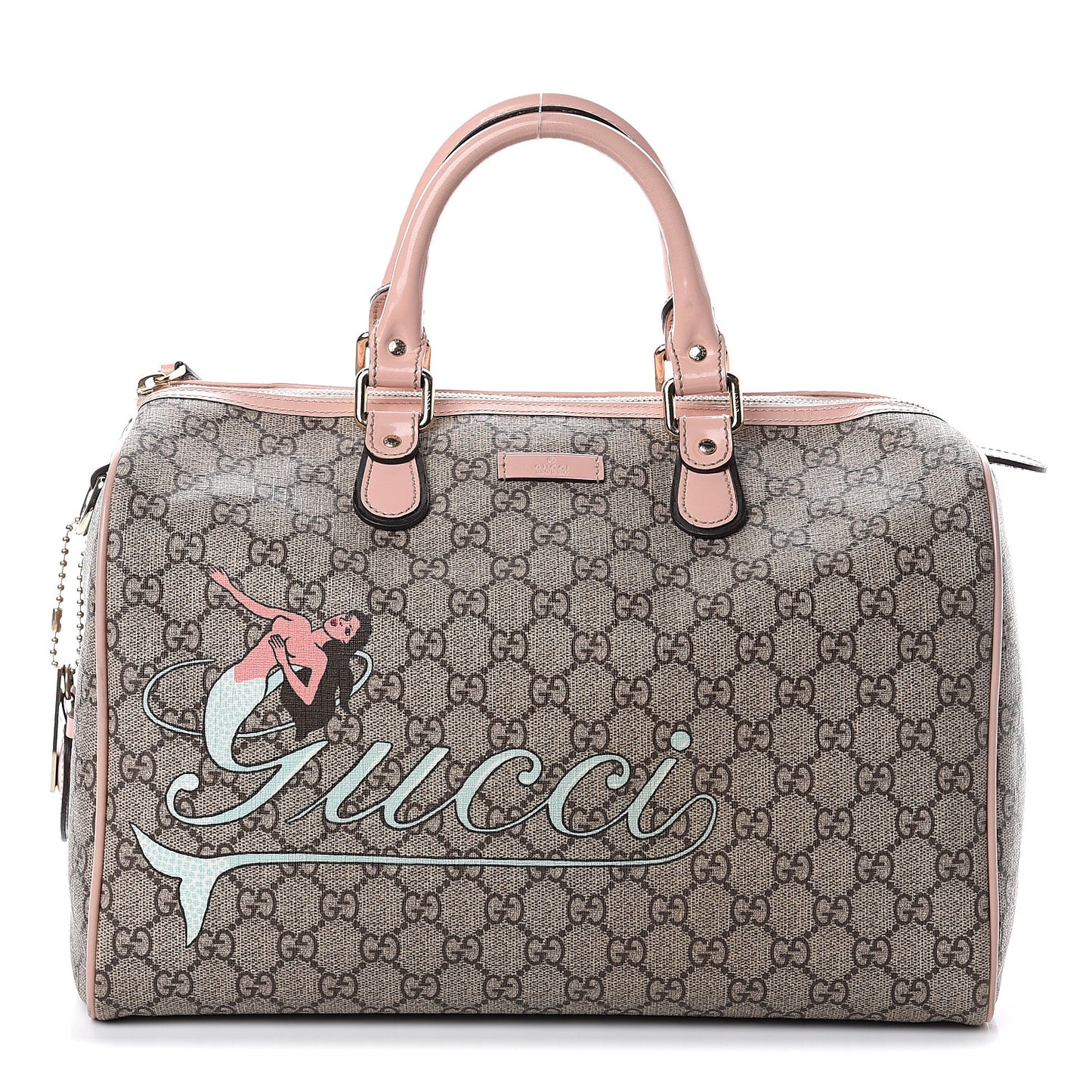 GG Plus Monogram Mermaid Medium Joy Boston Pink