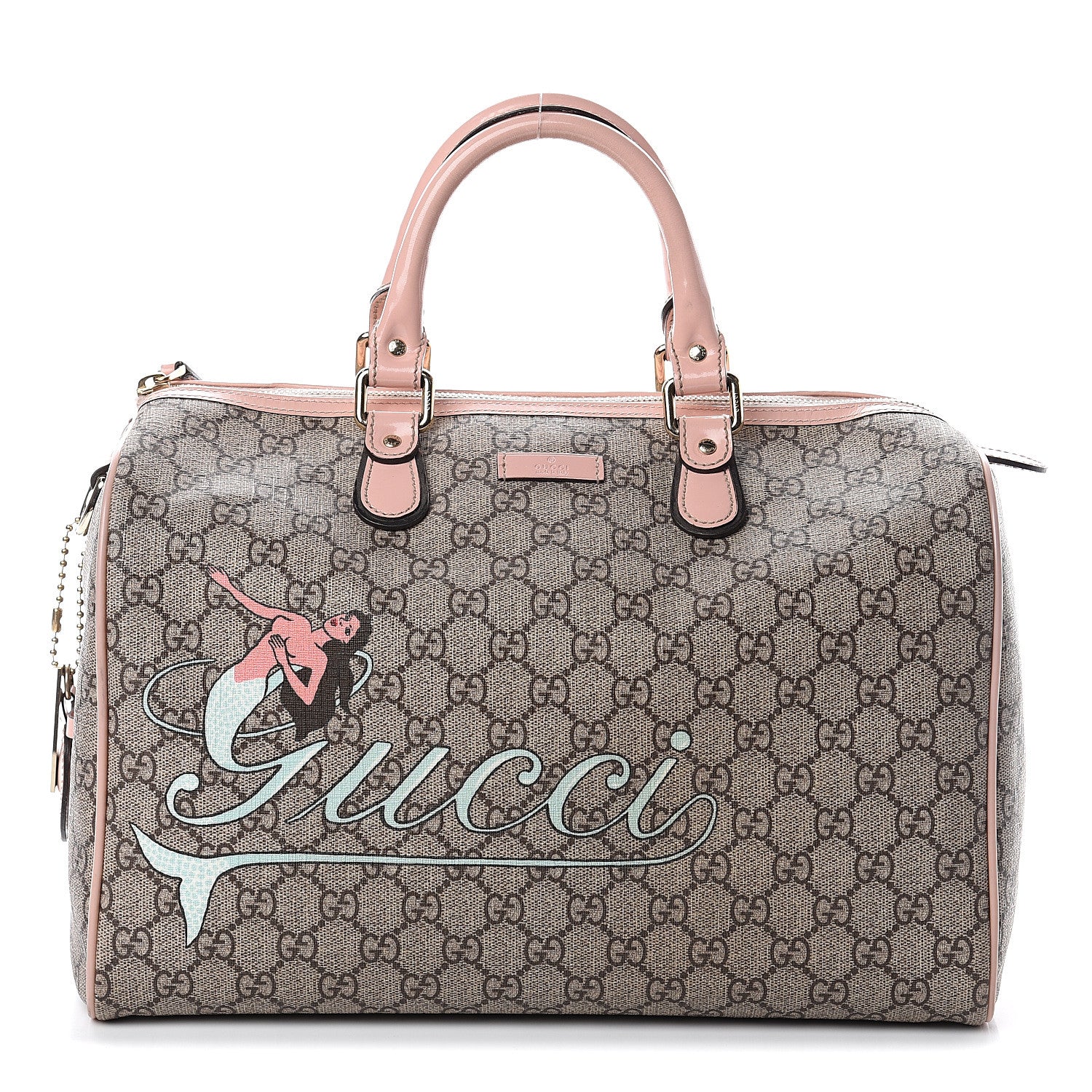 Gucci GG Plus Monogram Mermaid Medium Joy Boston Pink 1 of 8