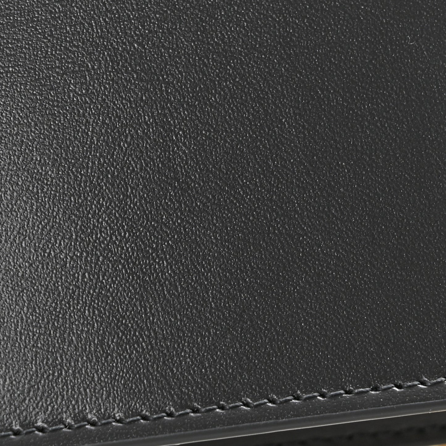 Shiny Calfskin Triomphe Margo Wallet on Chain Anthracite