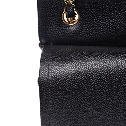 Chanel Caviar Quilted Jumbo Double Flap Black 18 of 24
