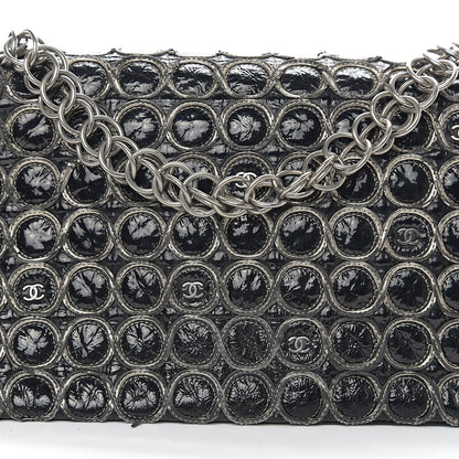 Chanel Distressed Patent Quilted Flap Bag Black 11 of 11