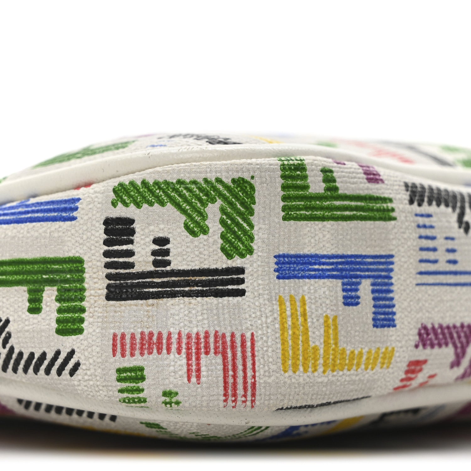 Fendi Zucchino Spalmati FF Multicolor Pochette White Multicolor 9 of 10