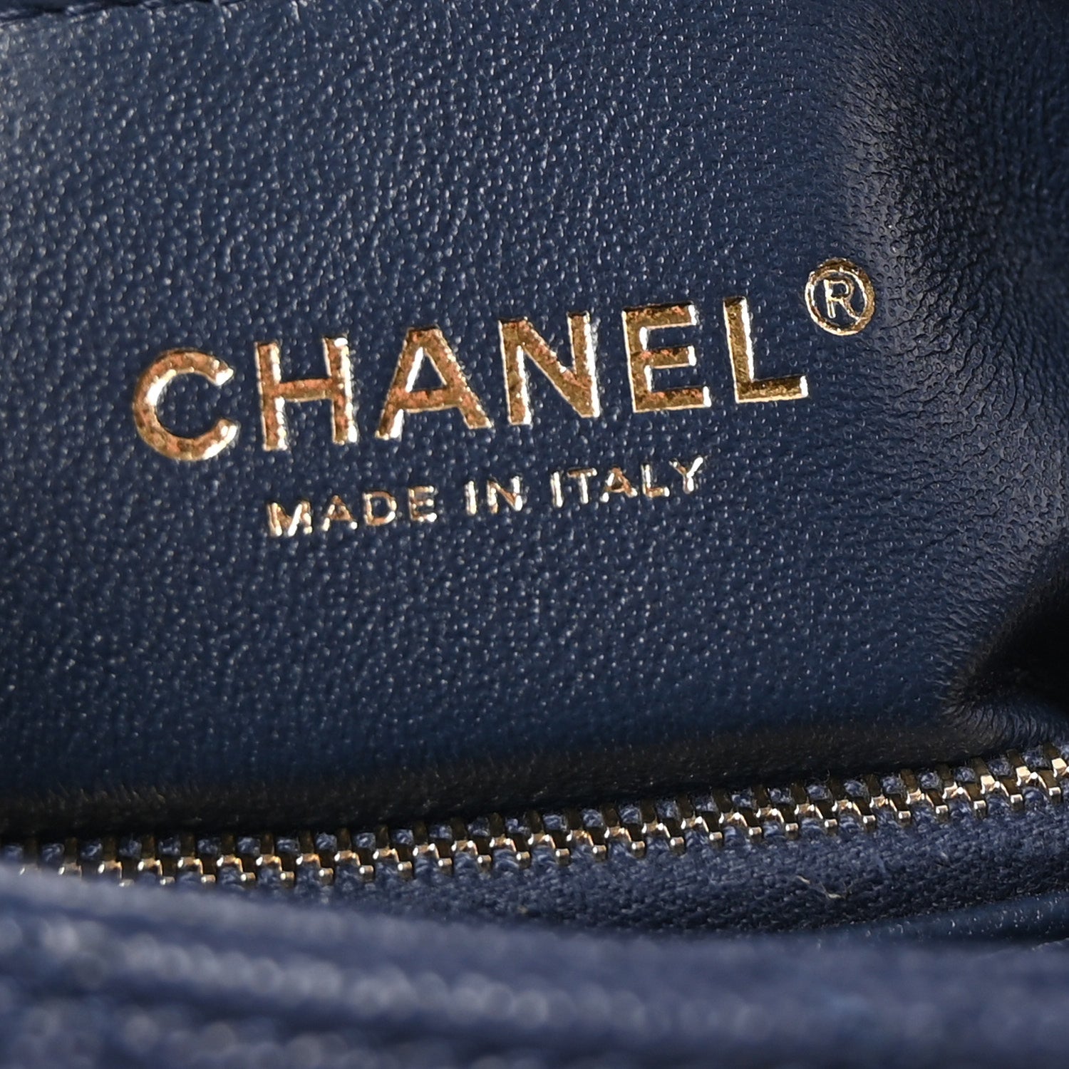 Chanel Caviar Elaphe Quilted Small Coco Handle Flap Navy 6 of 10