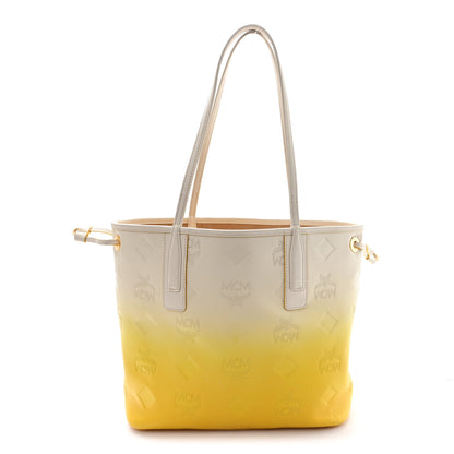 MCM Calfskin Ottomar Gradation Liz Shopper Tote Old Gold 1 of 12