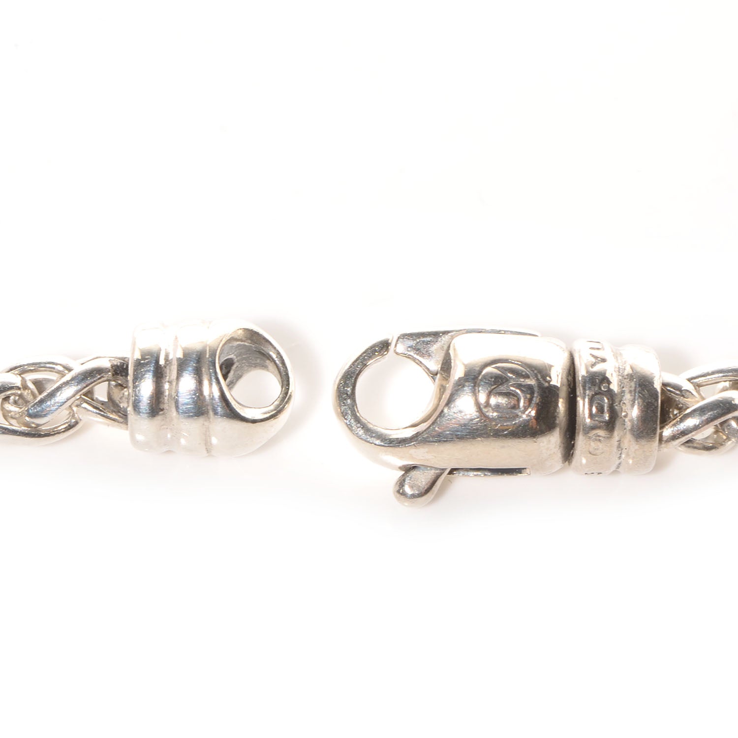 David Yurman Sterling Silver 4mm Wheat Chain Necklace 3 of 6