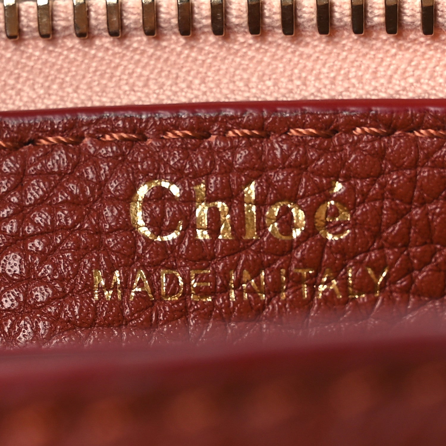 Chloe Grained Calfskin Small Arlene Hobo Bag Sepia Brown 6 of 10