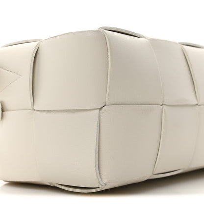 Bottega Veneta Lambskin Maxi Intrecciato Small Brick Cassette Bag White 8 of 9