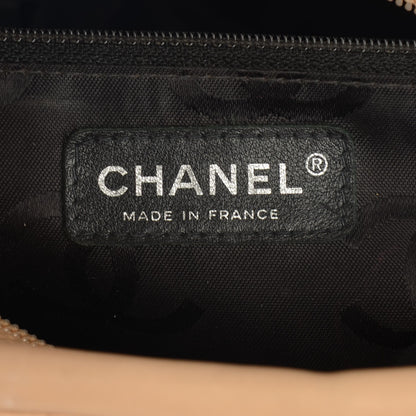 Chanel Calfskin Quilted Large Cambon Bowler Beige Black 6 of 12