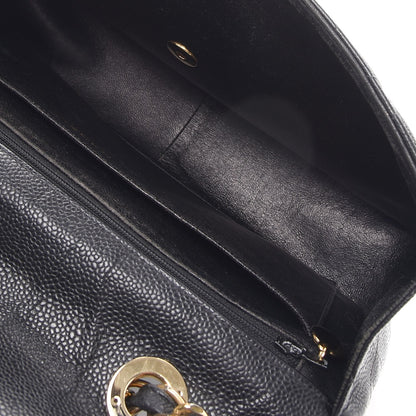 Chanel Caviar Quilted Jumbo Single Flap Black 5 of 12