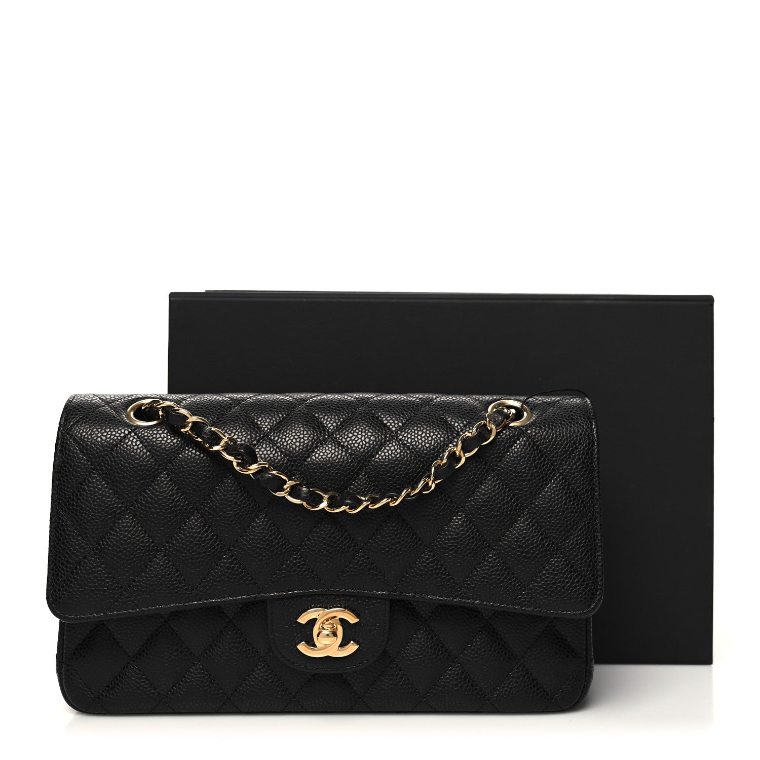 Chanel Caviar Quilted Medium Double Flap Black 11 of 11