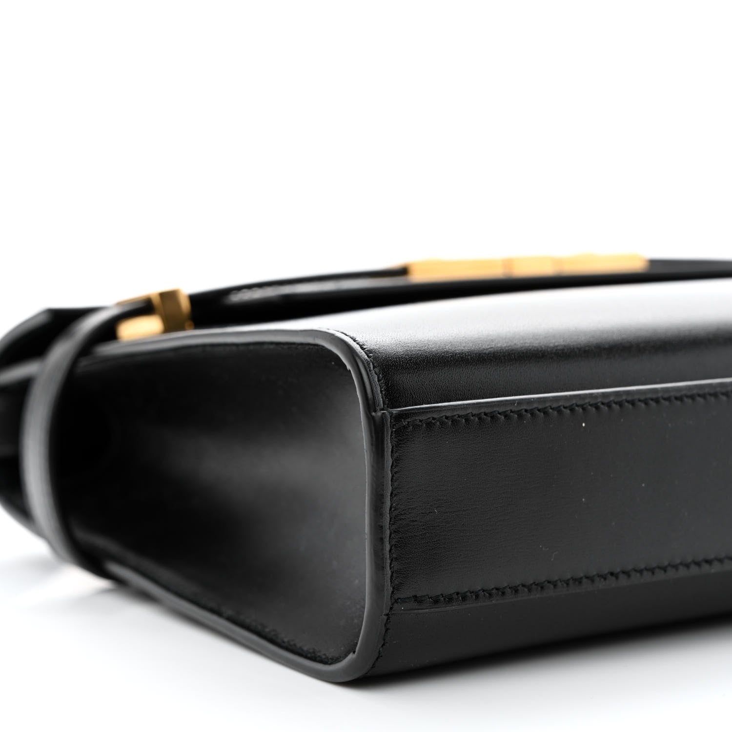Saint Laurent Smooth Calfskin Small Manhattan Shoulder Bag Black 9 of 10