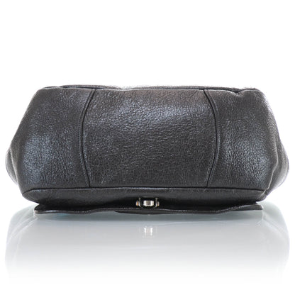 Prada Cervo Lux Chain Flap Hobo Ebano 6 of 10