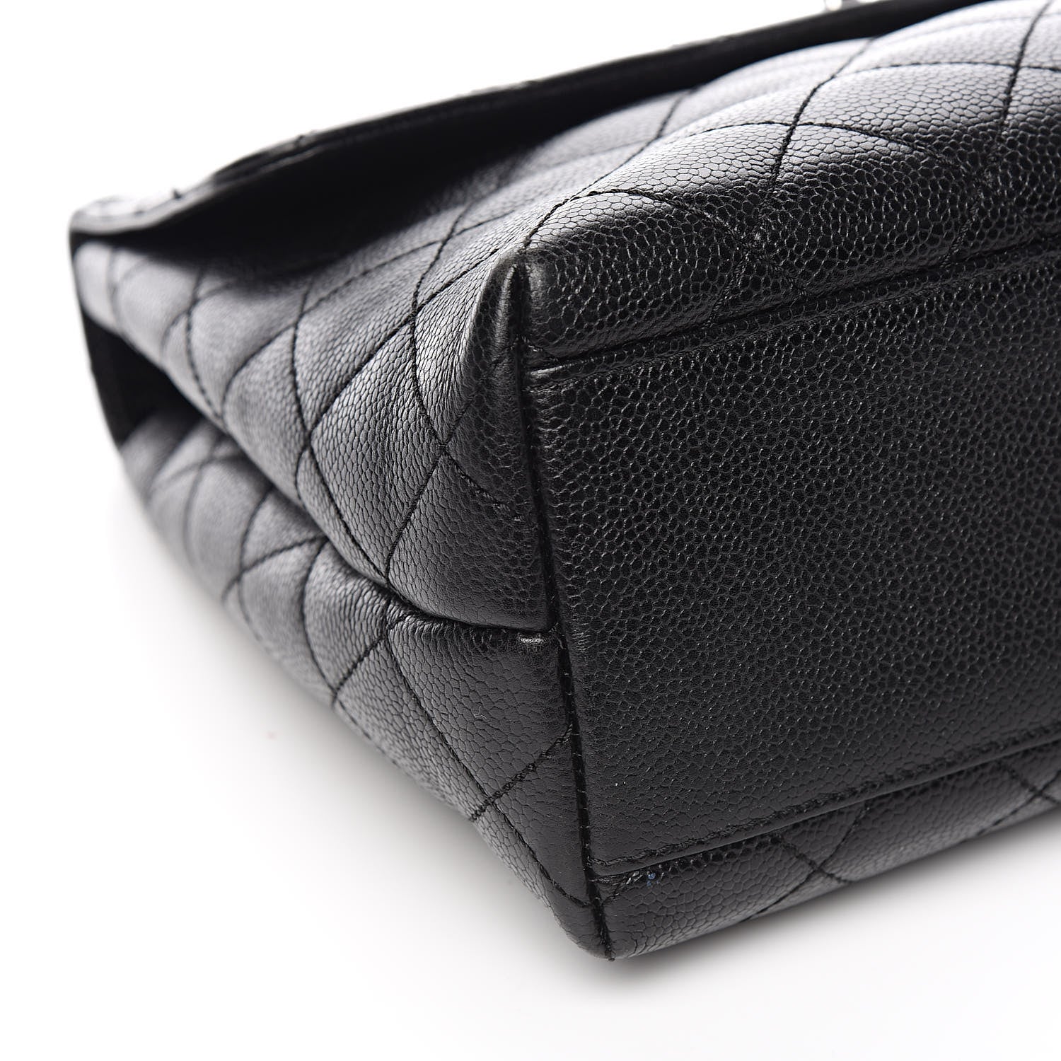 Chanel Caviar Quilted Jumbo Kelly Flap Black 9 of 12