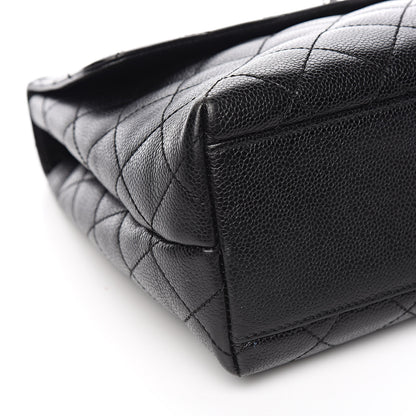 Chanel Caviar Quilted Jumbo Kelly Flap Black 9 of 12