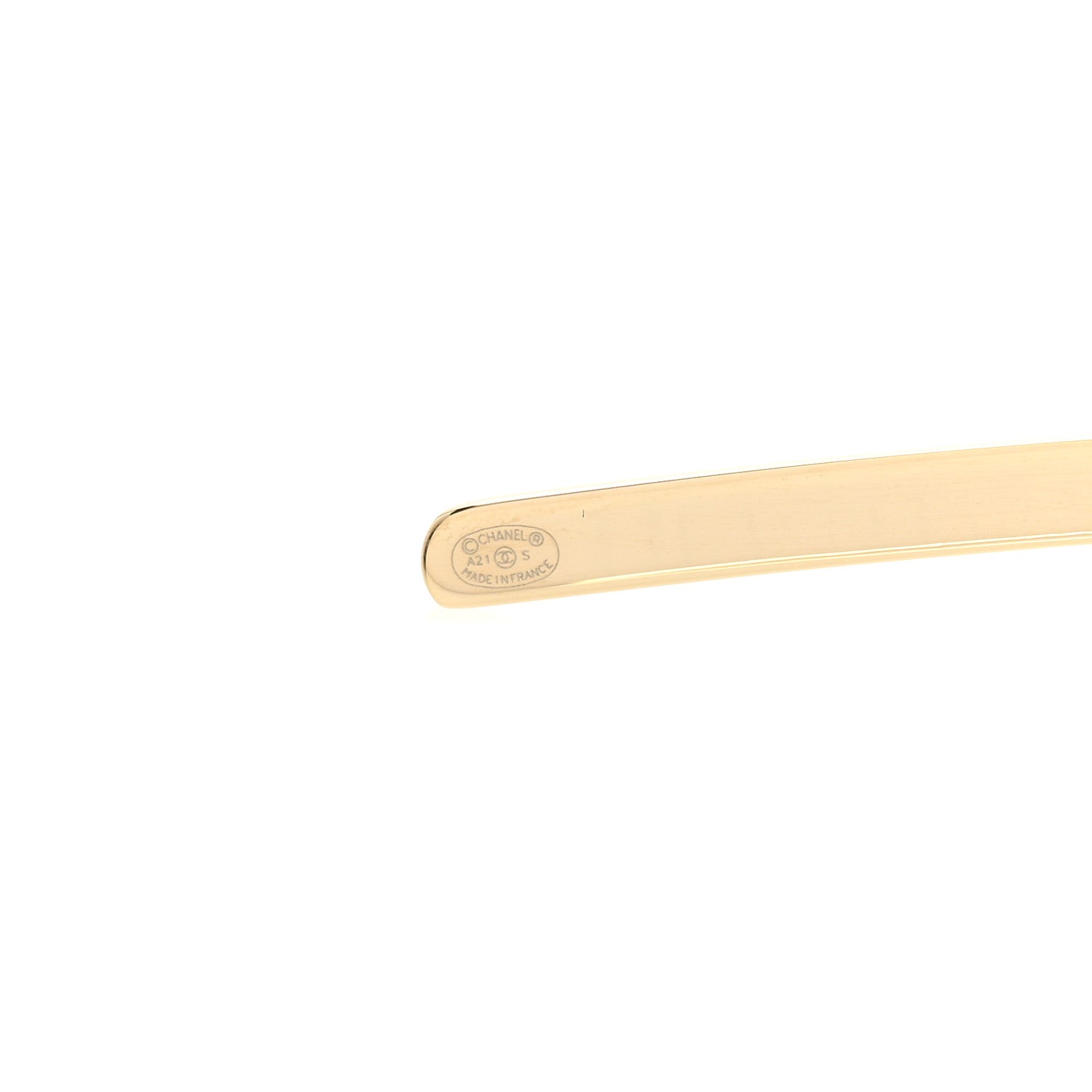 Chanel Metal CC Headband Light Gold 5 of 5