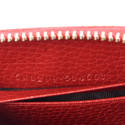 Gucci Pebbled Calfskin Small Soho Zip Around Wallet Red 8 of 9