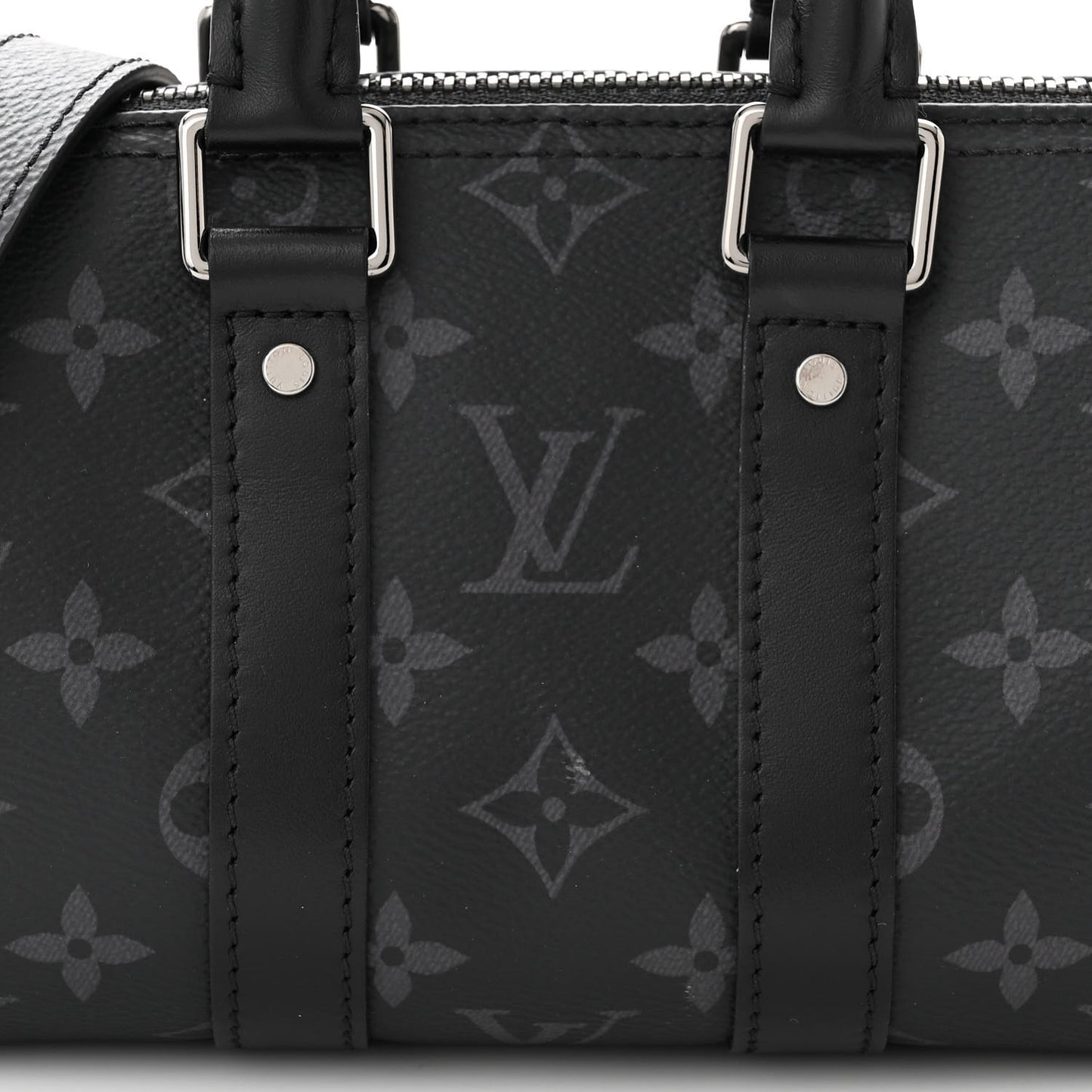 Reverse Monogram Eclipse Keepall XS Black