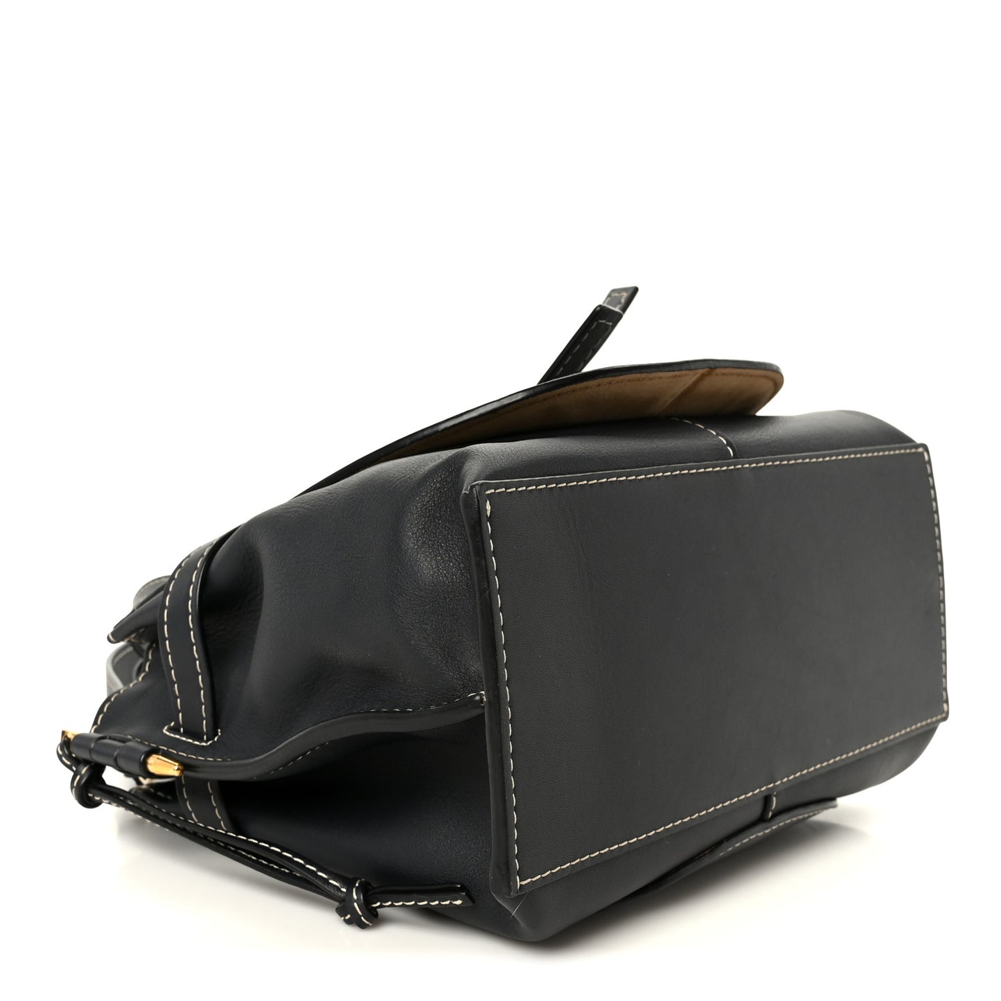 Calfskin Small Gate Tote Midnight Blue