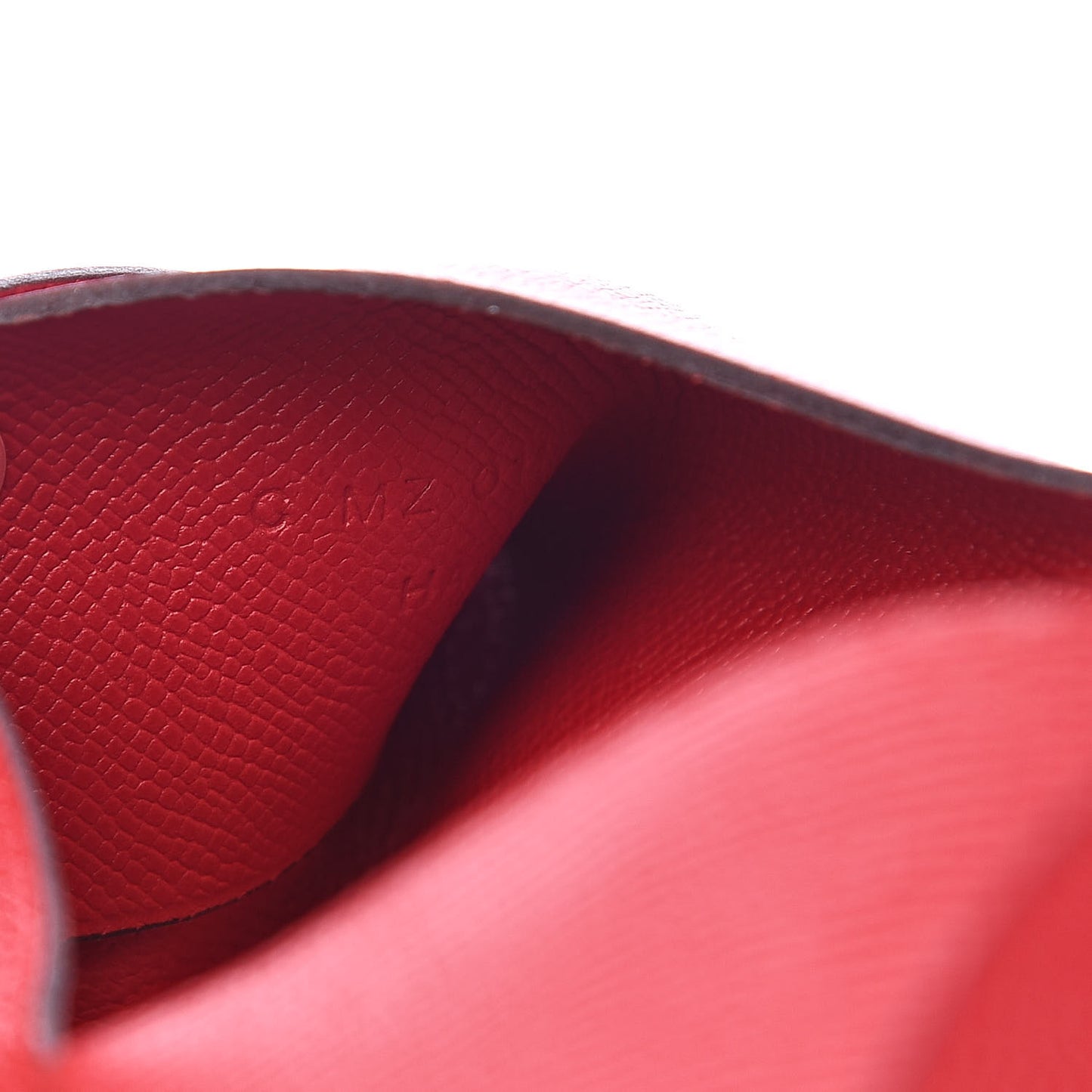 Madame Calfskin Calvi Card Case Rouge Piment