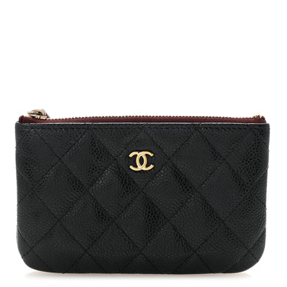 Chanel Caviar Quilted Small Cosmetic Case Black 1 of 10