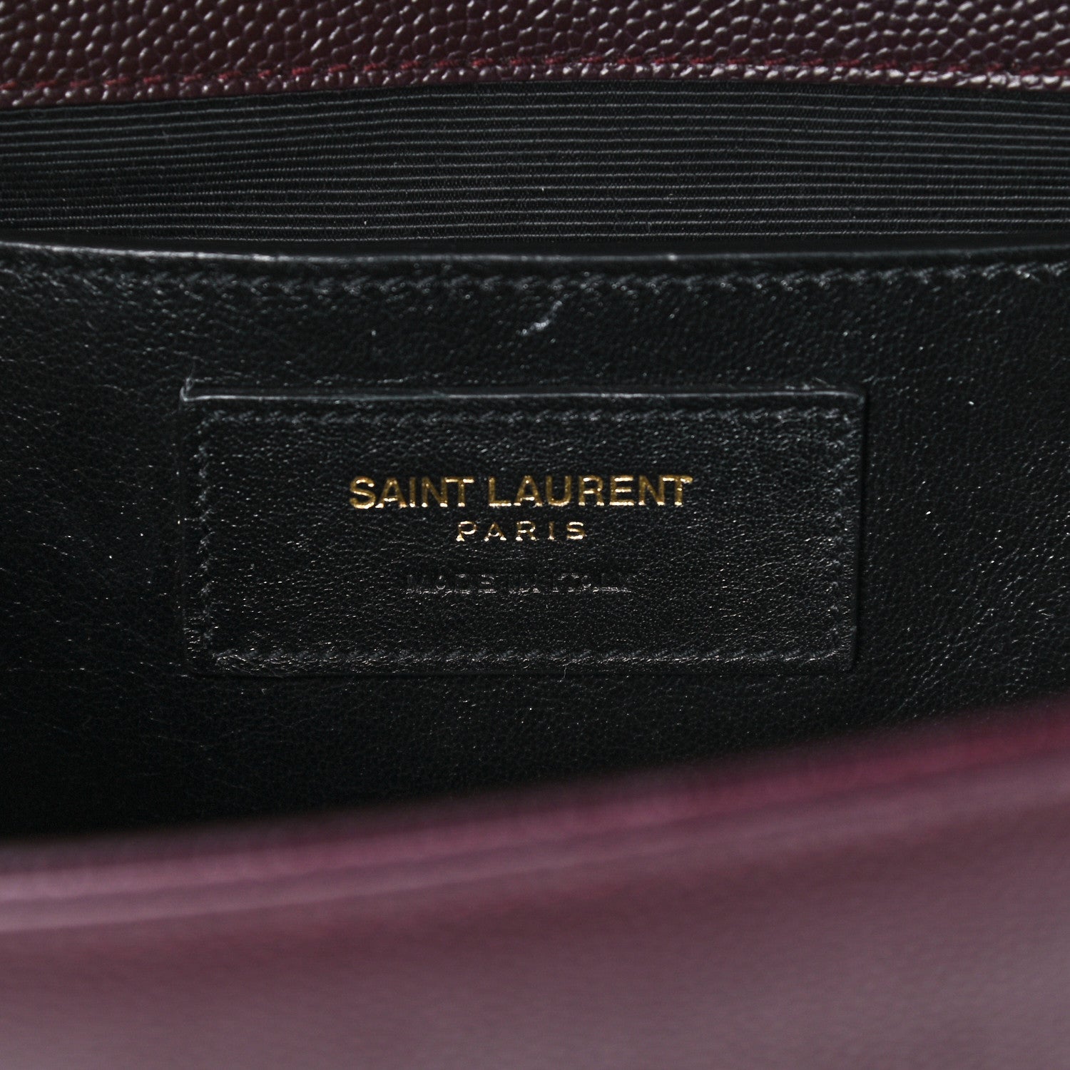Saint Laurent Grain De Poudre Medium Classic Monogram Kate Satchel Amaranto 6 of 9